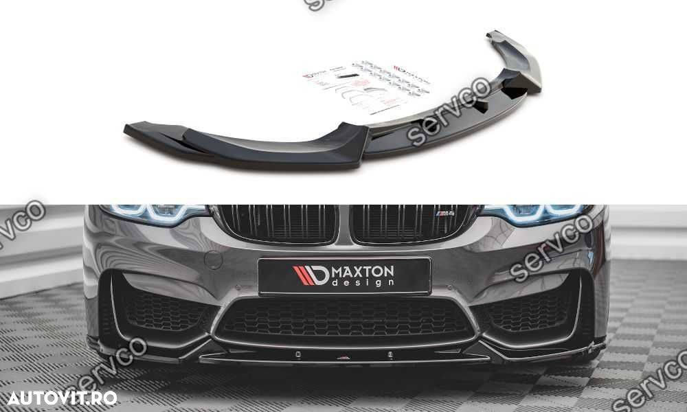 Prelungire splitter bara fata Bmw Seria M4 F82 2014- v2 Maxton Design - 1