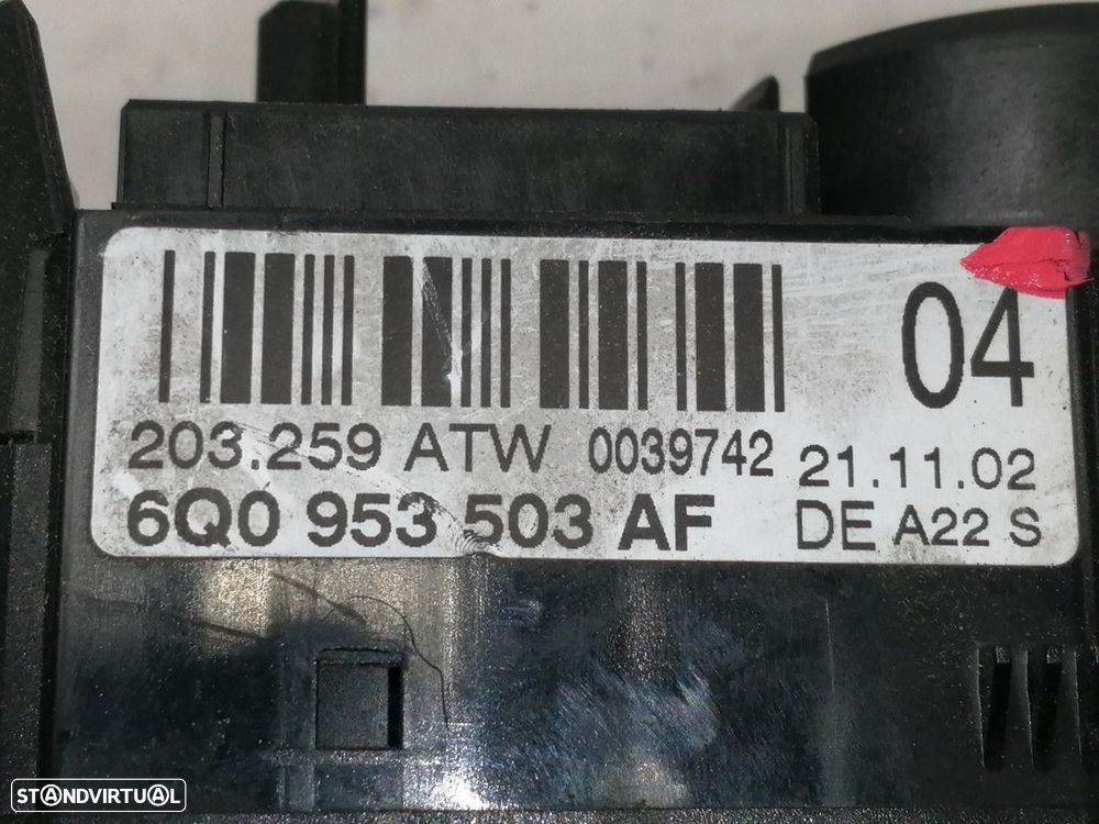 COMANDO MULTIFUNÇÕES VOLKSWAGEN POLO 2003 -6Q0953503AF - 1