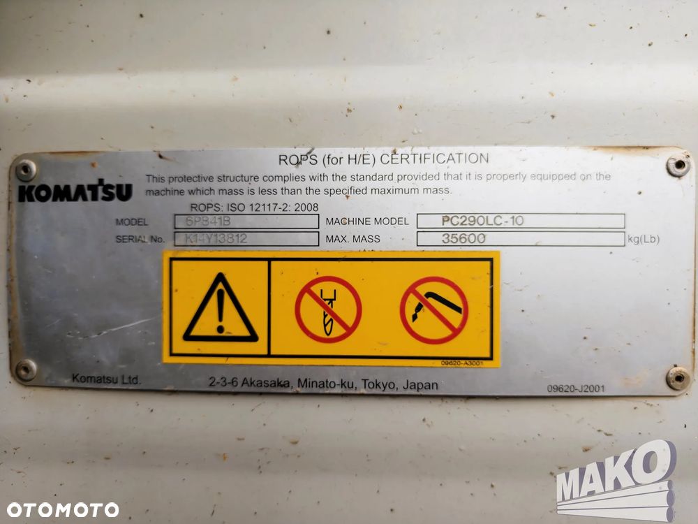 Komatsu PC290LC-10 - 16
