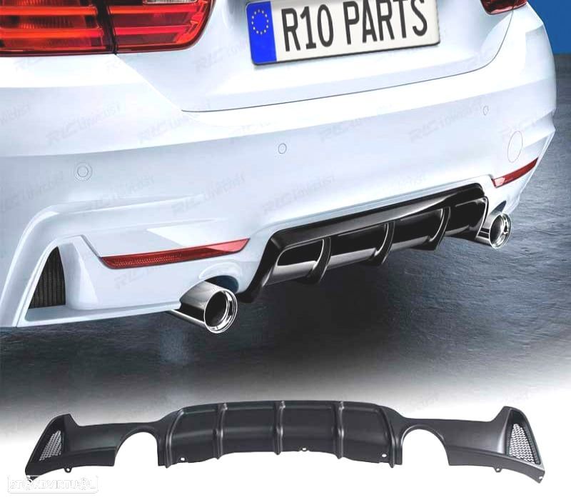 DIFUSOR TRASEIRO BMW F32 F33 F36 LOOK M PERFORMANCE ABS - 3