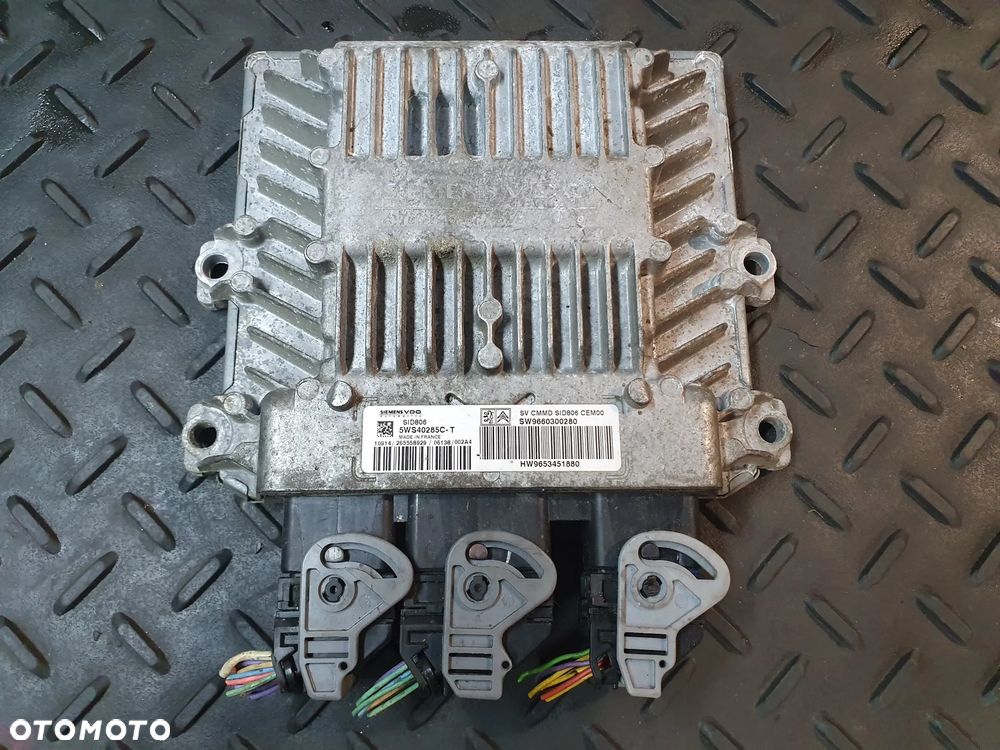 CITROEN C2 C3 1.4HDI ECU KOMPUTER STEROWNIK SILNIKA SID806 5WS40285C-T 9660300280 9653451880 - 3