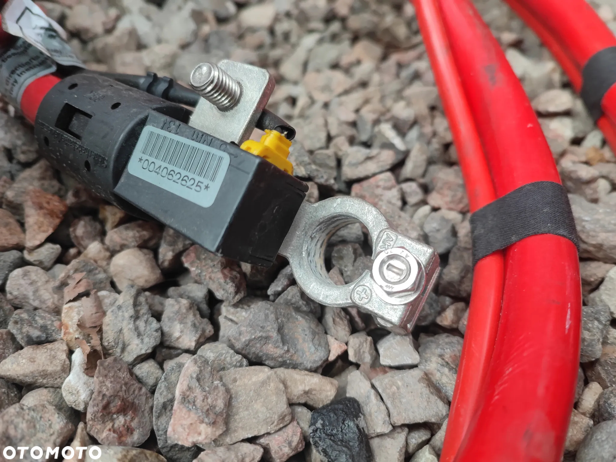 BMW E46 ORYGINALNY KOMPLETNY KABEL AKUMULATORA PLUSOWY NA TYŁ + KLEMA + BEZPIECZNIK O NR. 61 12 8 373 945 OEM W BARDZO DOBRYM STANIE DO SILNIKÓW BENZYNOWYCH - 15