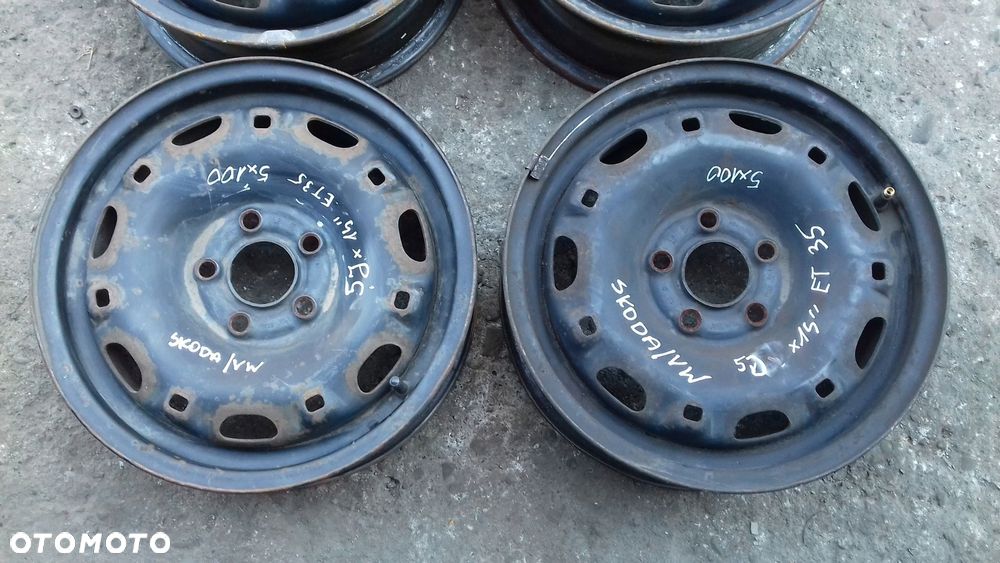 felga felgi stalowe skoda vw 5jx14'' 5x100 et35 - 3