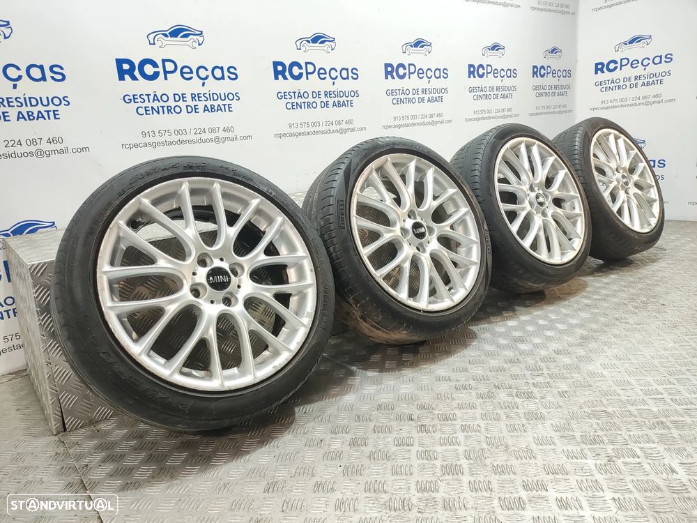 Conjunto jantes Originais 17 Cross Spoke Challenge Mini Cooper R56 John Cooper Works 7J ET48 4x100 - 3