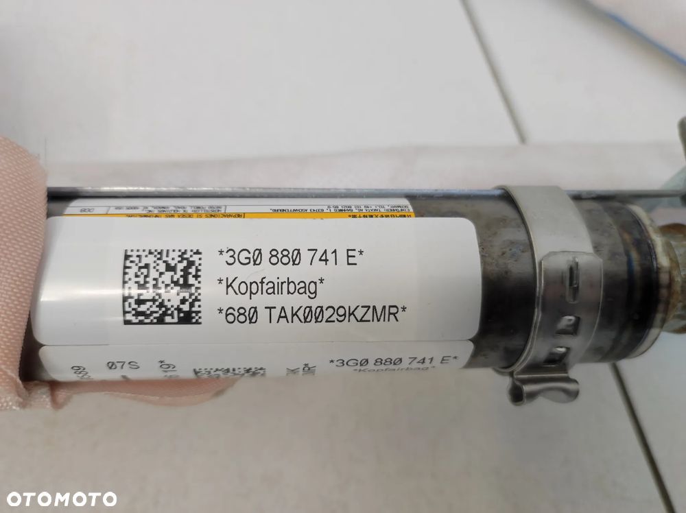 Kurtyna lewa orginał VW Passat B8 kombi - 5