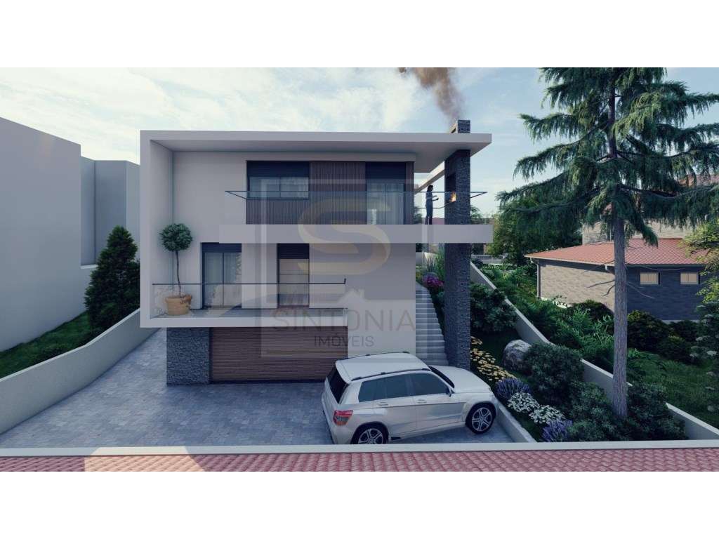 Terreno com Projeto Aprovado - Moradia Contemporânea Isolada com Vi... - Grande imagem: 4/13