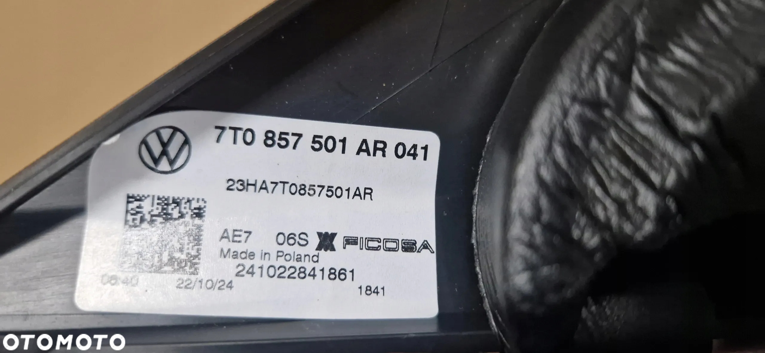 LUSTERKO VW TRANSPORTER T7 9 PIN LEWE LUSTERKO MULTIVAN T7 9PIN - 5