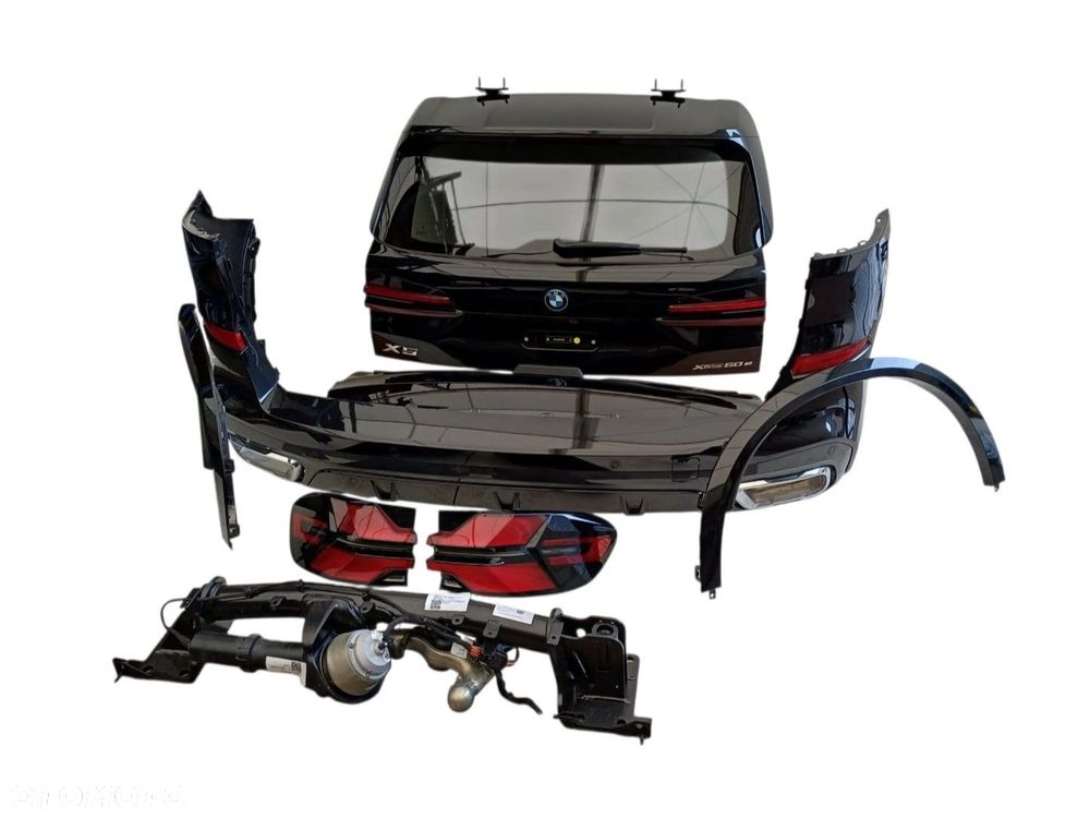 BMW X5 G05 ZDERZAK KLAPA LAMPY HAK TYŁ KOMPLETNY Black Sapphire metallic 475 - 5