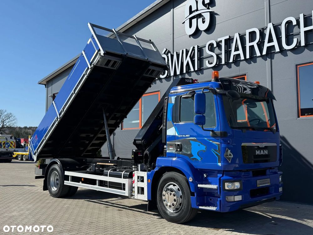 MAN TGM TGL TGS 18.250 // wywrotka // skrzynia // HDS HMF z pilotem // 4x2 // budowlanka // kiper wywrot żuraw dzwig kran crane - 24