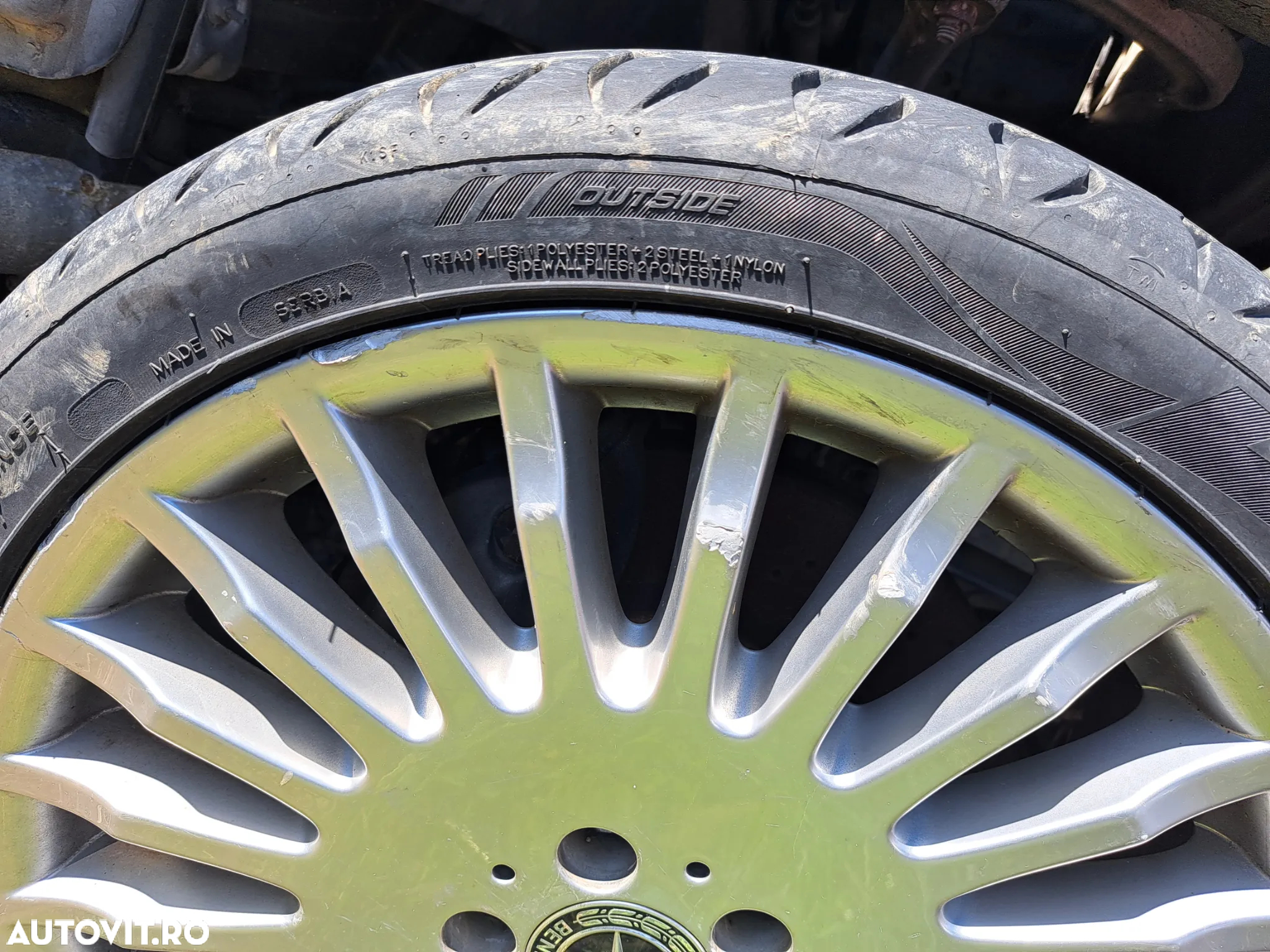 Set Jante Roti BBS originale Mercedes CL W216 S-class W221 8.5Jx19H2 ET43 255/35/ZR19 Style 22 Spoke - 8