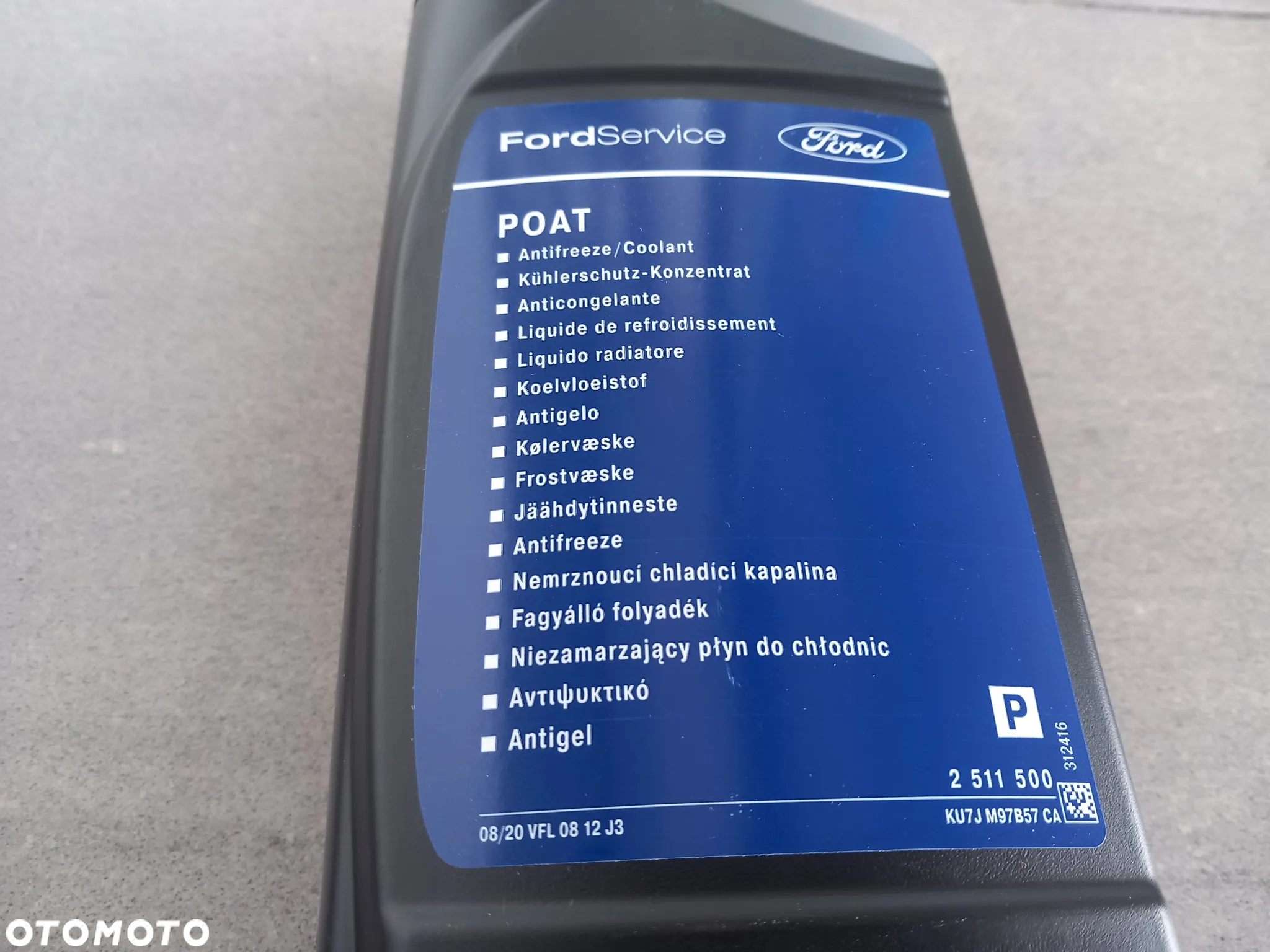 Płyn chłodniczy Ford PAOT 1l Koncentrat 2511500 - 2