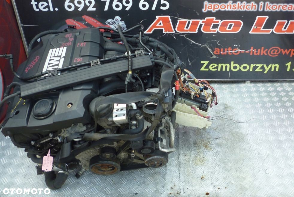 SILNIK KOMPLETNY BMW E87 118i 2.0B N43B20 139 TYS