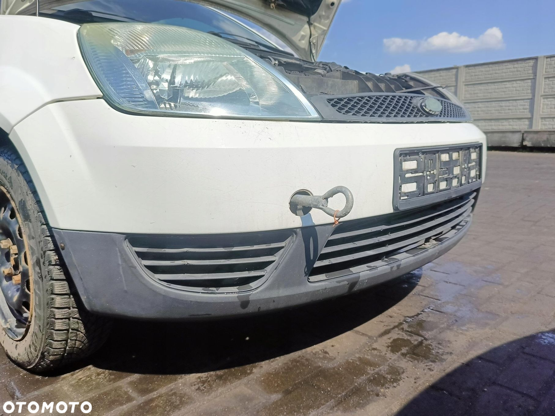 Fiesta MK6 MKVI 02-08 ZDERZAK PRZEDNI PRZÓD kod lakieru Diamond White - 4