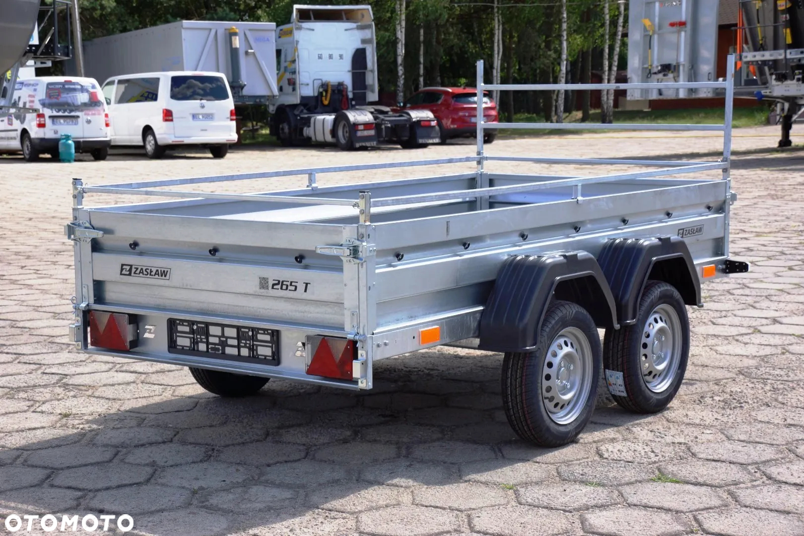 Zaslaw 2 osie, przyczepa 750 KG BURTY UCHYLNE OCYNK !!! - 5