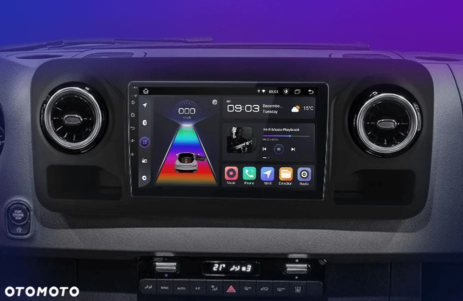 Radio Android do Mercedes-Benz Sprinter 2018 - 2022 1GB 32GB Carplay - 3