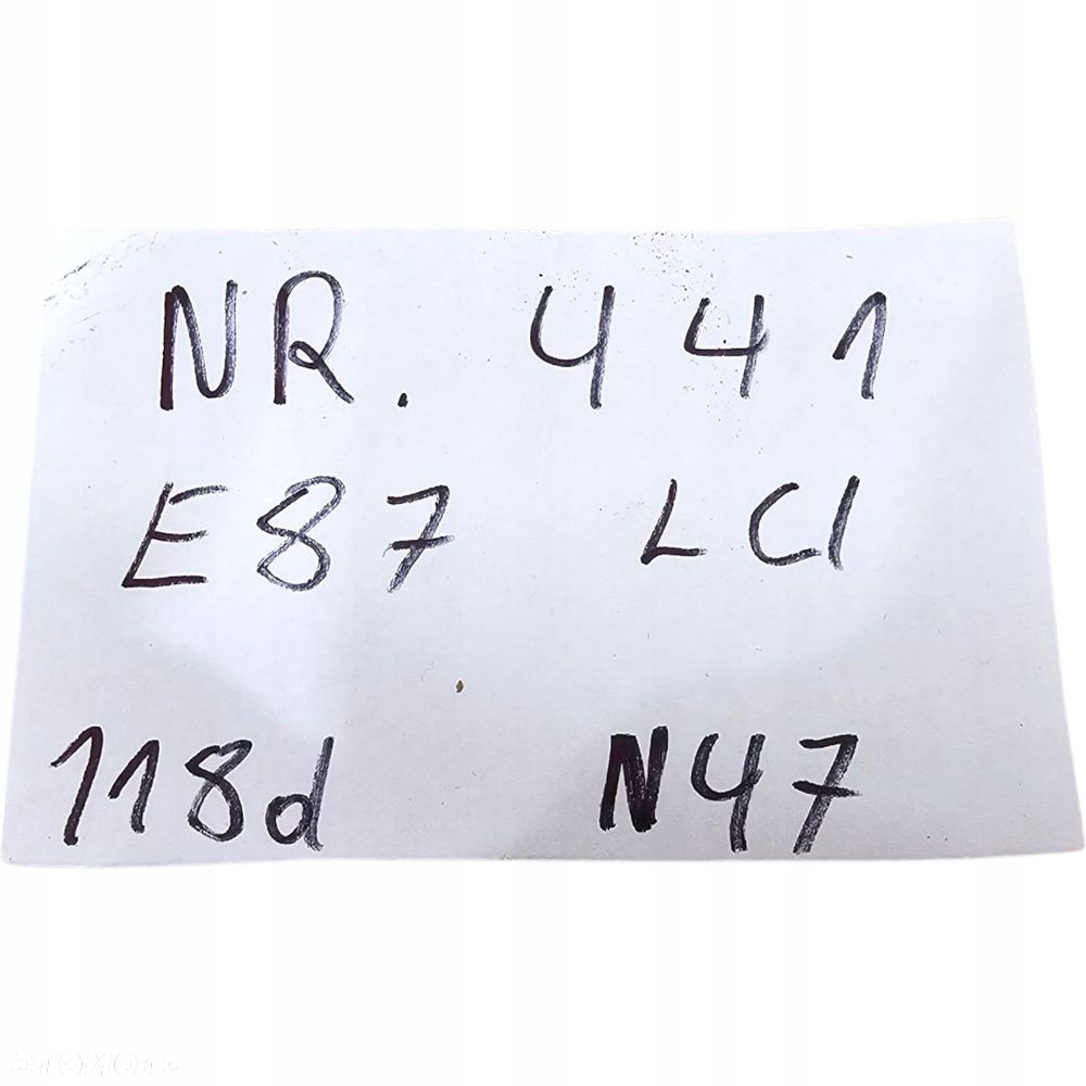 Bmw E87 Lci Zestaw Startowy Komputer Kluczyk Sterownik Cas 118D N47 Nr 441 - 7