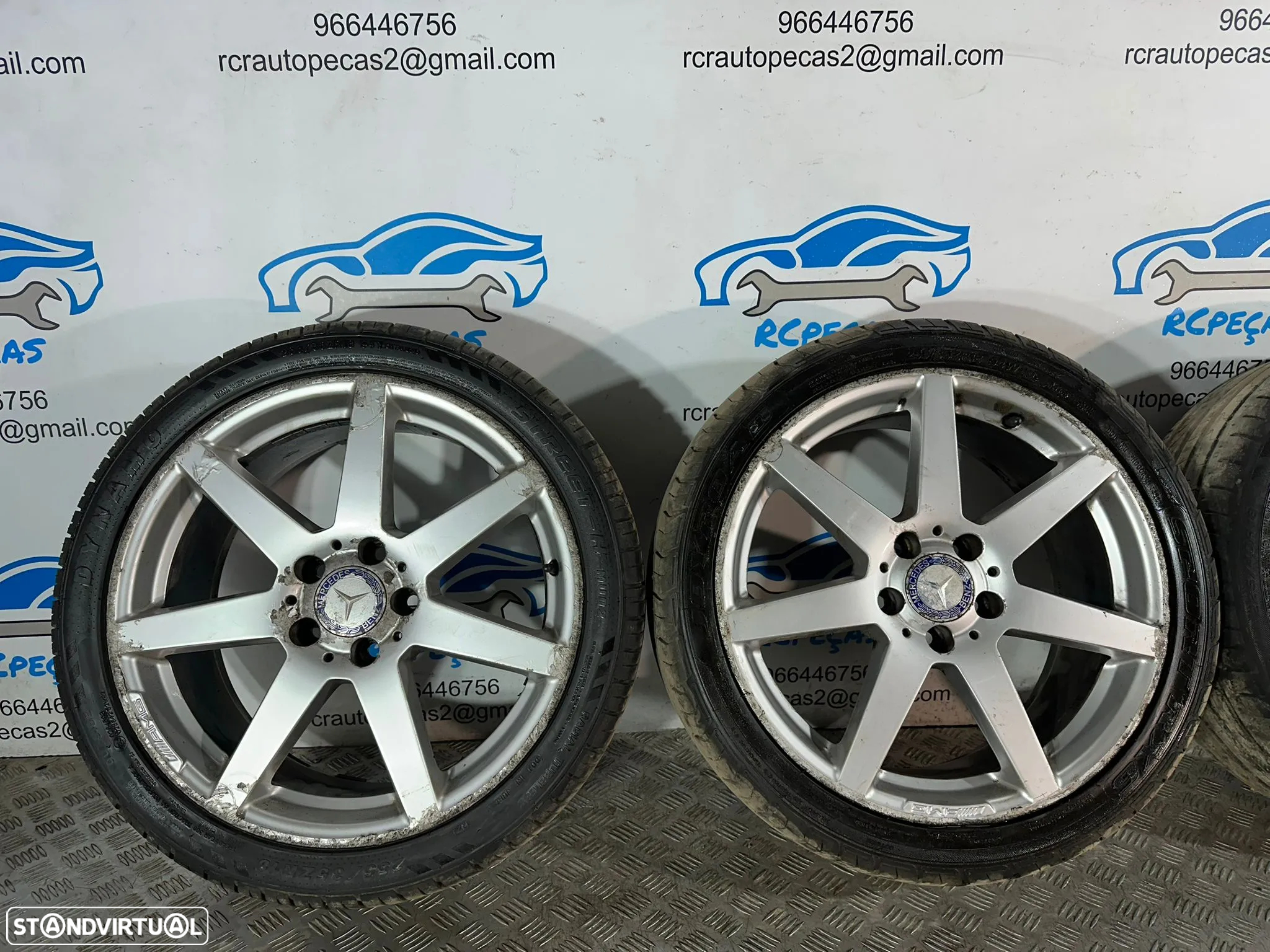.Conjunto Jantes 18 Originais AMG Mercedes Benz 5x112 8J 8.5J ET50 ET54 - 5