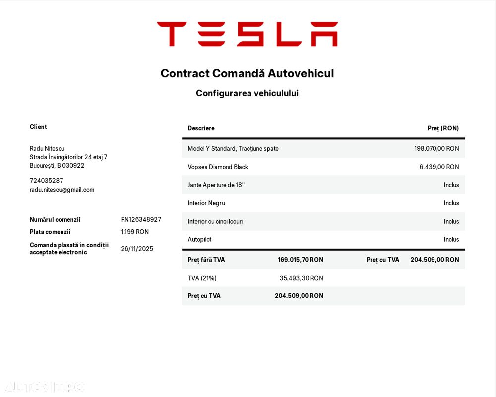Tesla Model Y RWD - 2