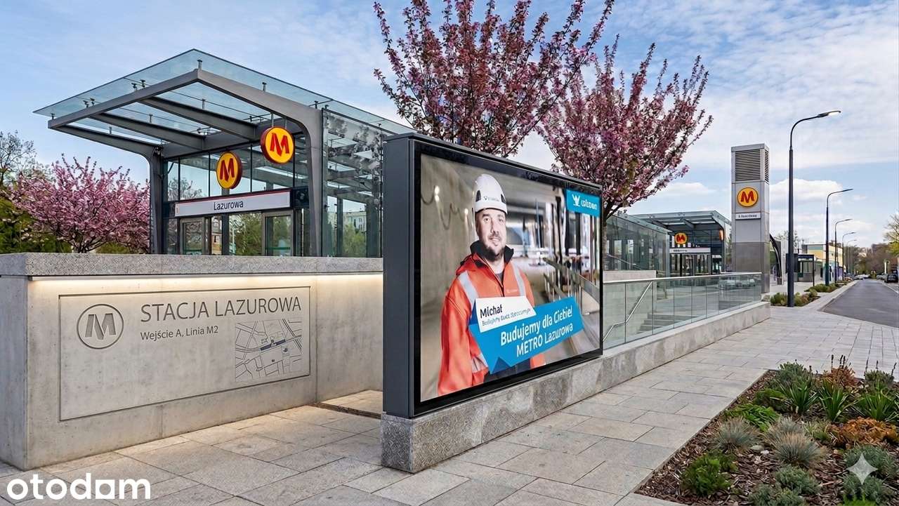 OBOK METRA/82m2/ DWUSTRONNE/2 MIEJSCA/ BEZPOŚREDNIE/ DOSTĘPNE OD RĘKI