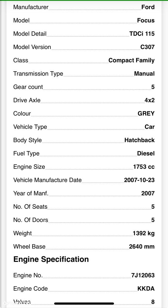 SKRZYNIA BIEGÓW 6M5R7002ZB FORD FOCUS MK2 LIFT - 3