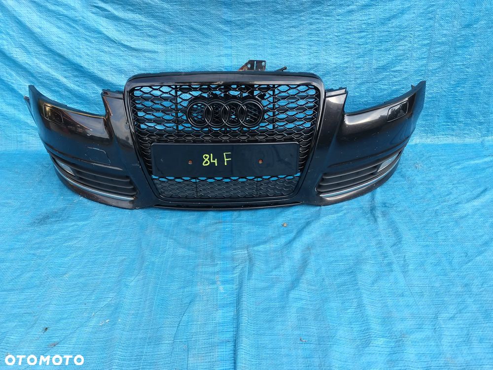 84F Zderzak Przód Przedni AUDI A6 C6 LIFT FL SLINE s-line spryski xenon - 3