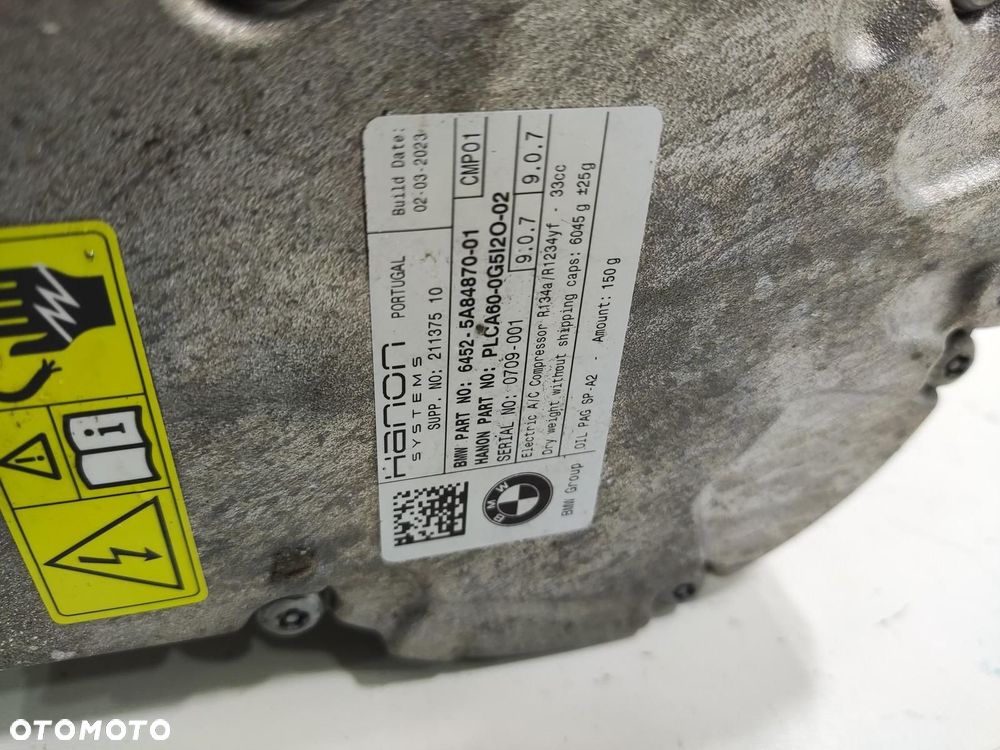 SPRĘŻARKA KLIMATYZACJI BMW 2 ACTIVE TOURER U06 1.5 HYBRYDA 2022-26 5A84870 - 6