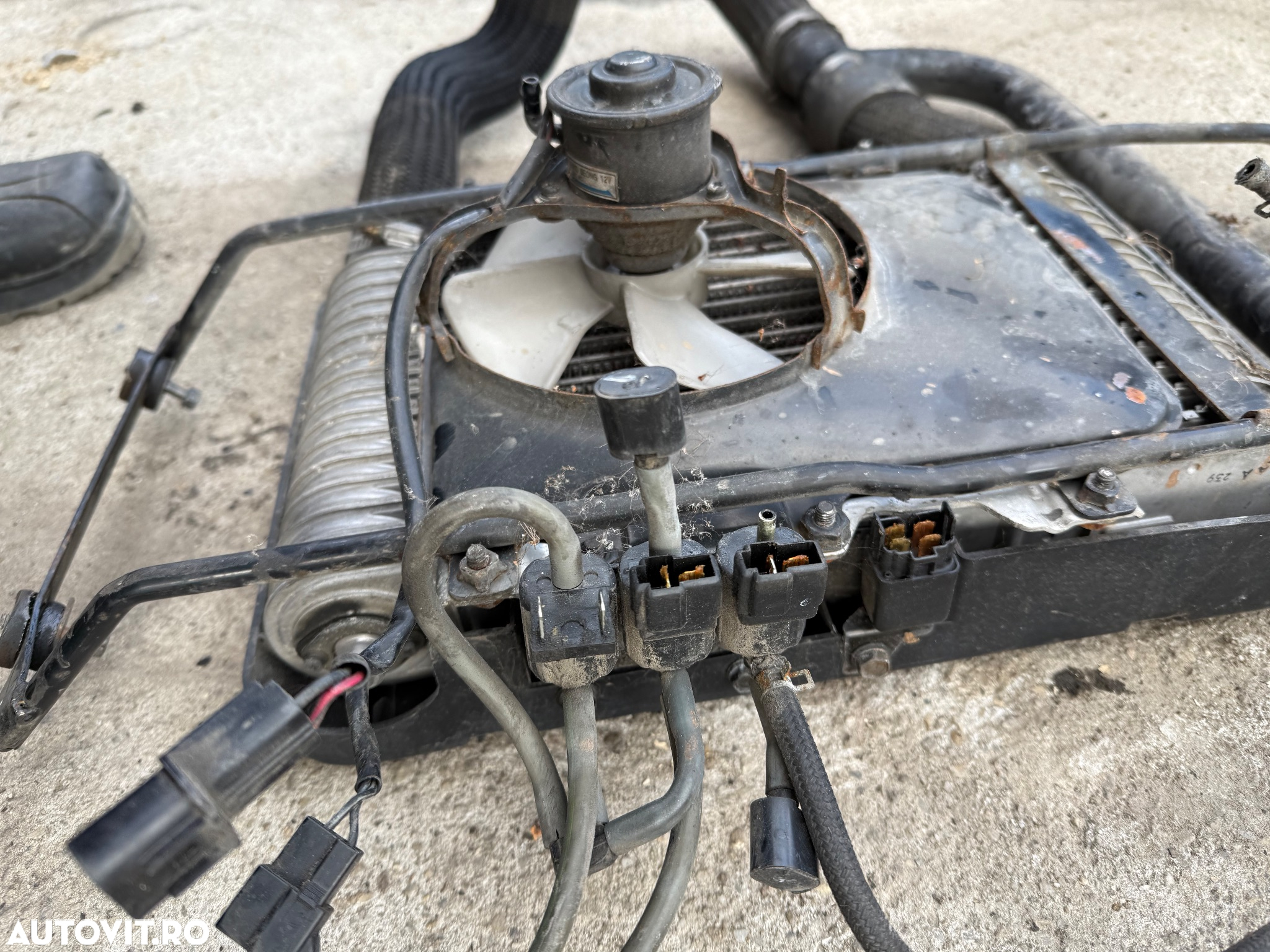 Alternator generator dinam cu pompa de vacuum vacum Hyundai Galloper Galoper 25 TD 2003 compresor clima ac radiator intercooler cu gmc sonde și electrvlave - 7