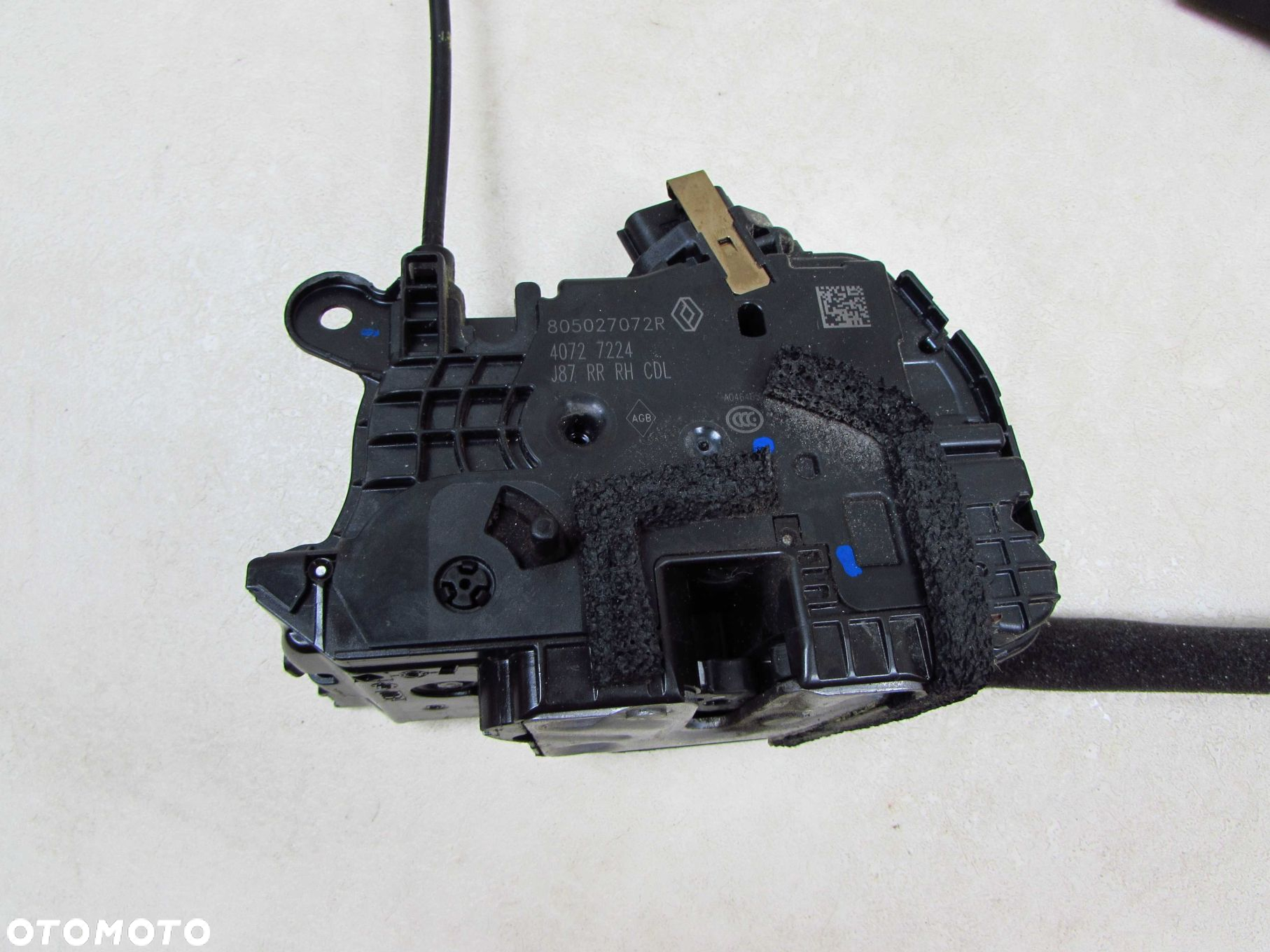 RENAULT CAPTUR I 13- ZAMEK DRZWI TYL PRAWY KASETA KLAMKA 805027072 - 9