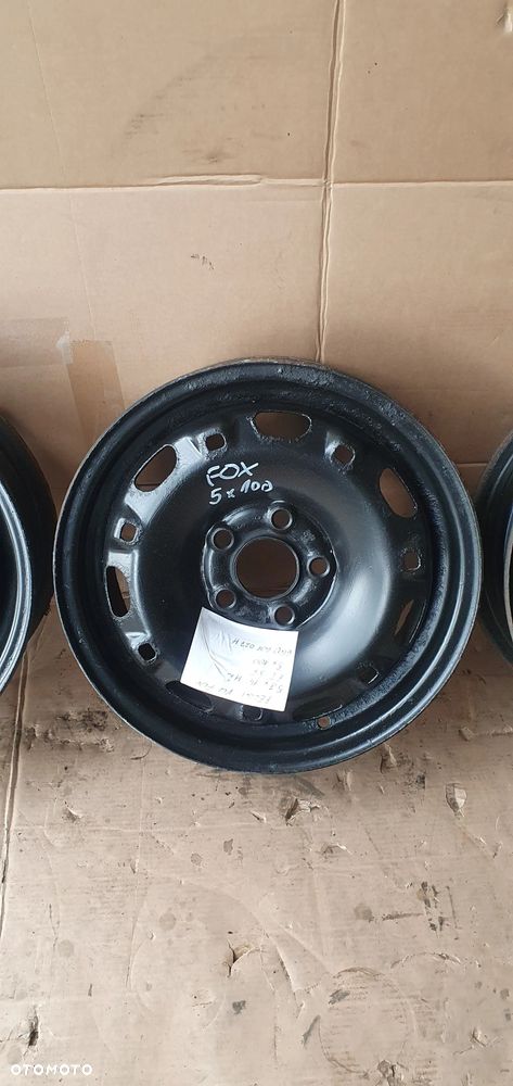 Felgi stalowe 5J R14 ET35 5X100 VW Fox 6Q0601027H - 3