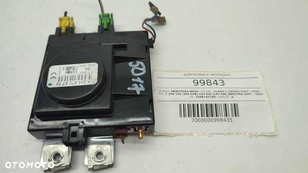 WZMACNIACZ ANTENY 2048702789 MERCEDES W204 EU