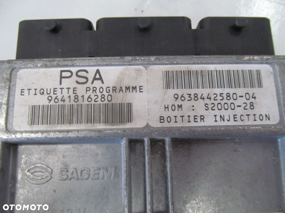 PEUGEOT CITROEN 1.4 KOMPUTER STEROWNIK 9641816280 9638442580-04 21646276-1 - 4