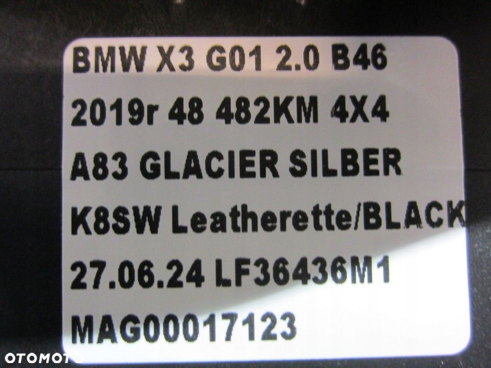 BMW X3 G01 X4 G02 GŁOŚNIK NISKOTONOWY CENTRALNY HIFI 6811926 65136811926 - 11