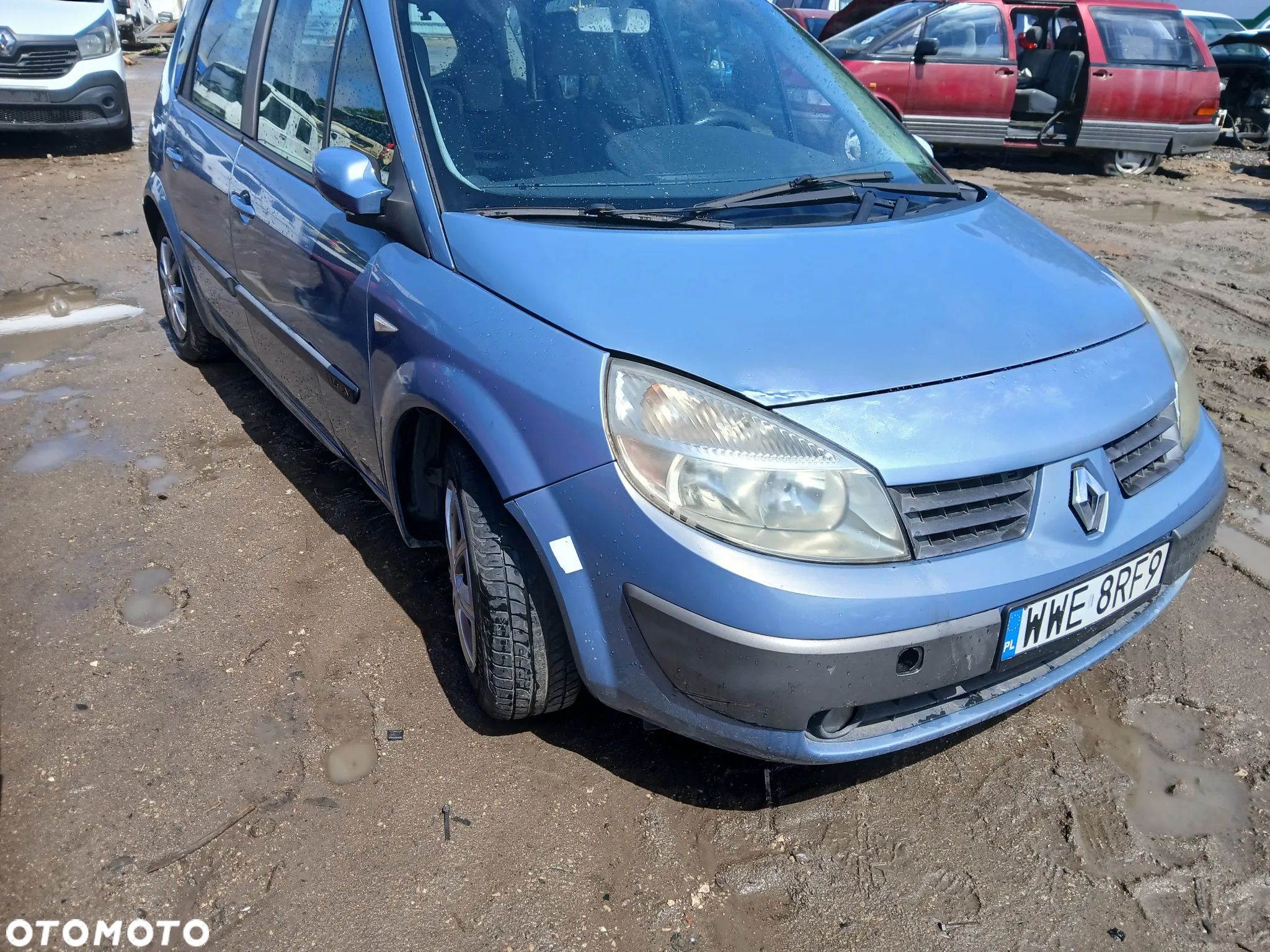 renault scenic II  silnik 1.6 16V K4M skrzynia JR5 napęd sanki belka wahacz wahacze zacisk zaciski - 1