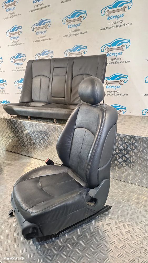 .BANCO BANCOS MERCEDES BENZ CLASS E W211 PELE AQUECIDO AIRBAG FRENTE FRONTAL TRASEIRO TRÁS - 4