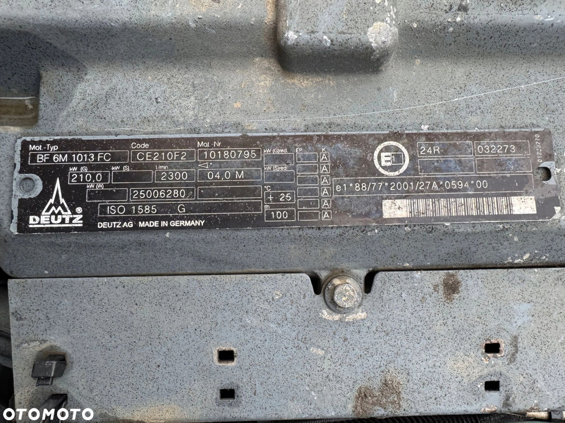 SILNIK KOMPLETNY DEUTZ BF6M1013 FC MAZ MA3 FUCHS SPRAWDZONY 7.2 210kW 2006R - 7