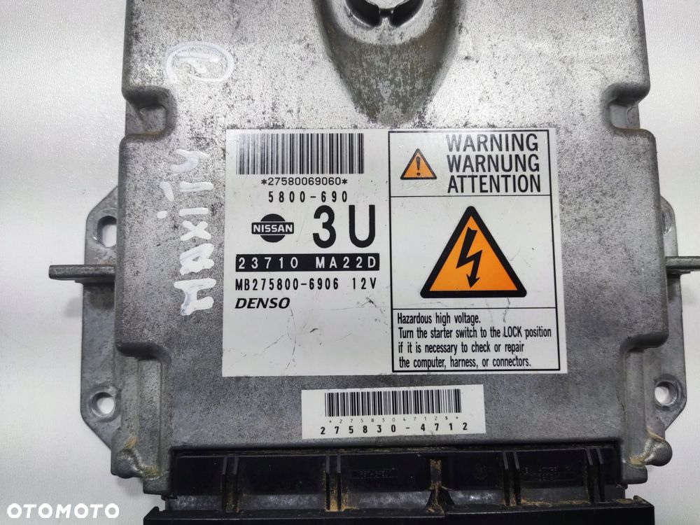 komputer renault maxity cabstar 2.5 dci dxi 23710ma22d mb275800-6906 06-10 - 4