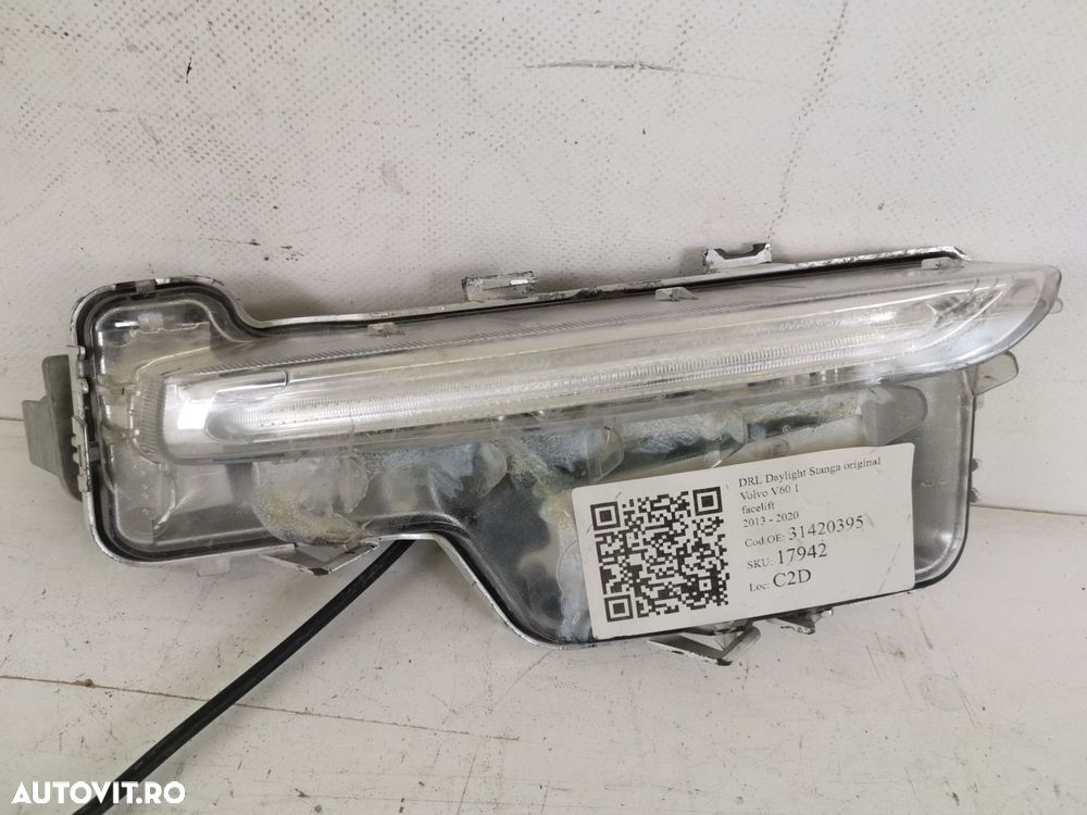 DRL DayLight Stanga Volvo V60 1 2010 2011 2012 2013 2014 2015 2016 201 - 1