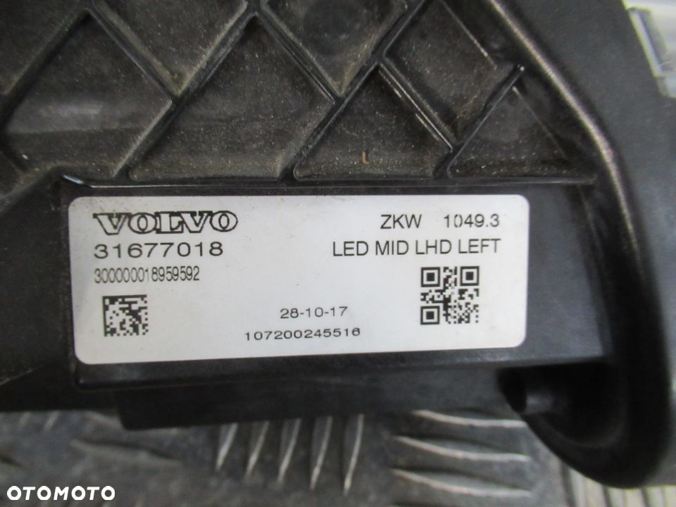 LAMPA PRZÓD PRZEDNIA LEWA VOLVO V40 II LIFT FULL LED 31677018 2016-2019 - 17