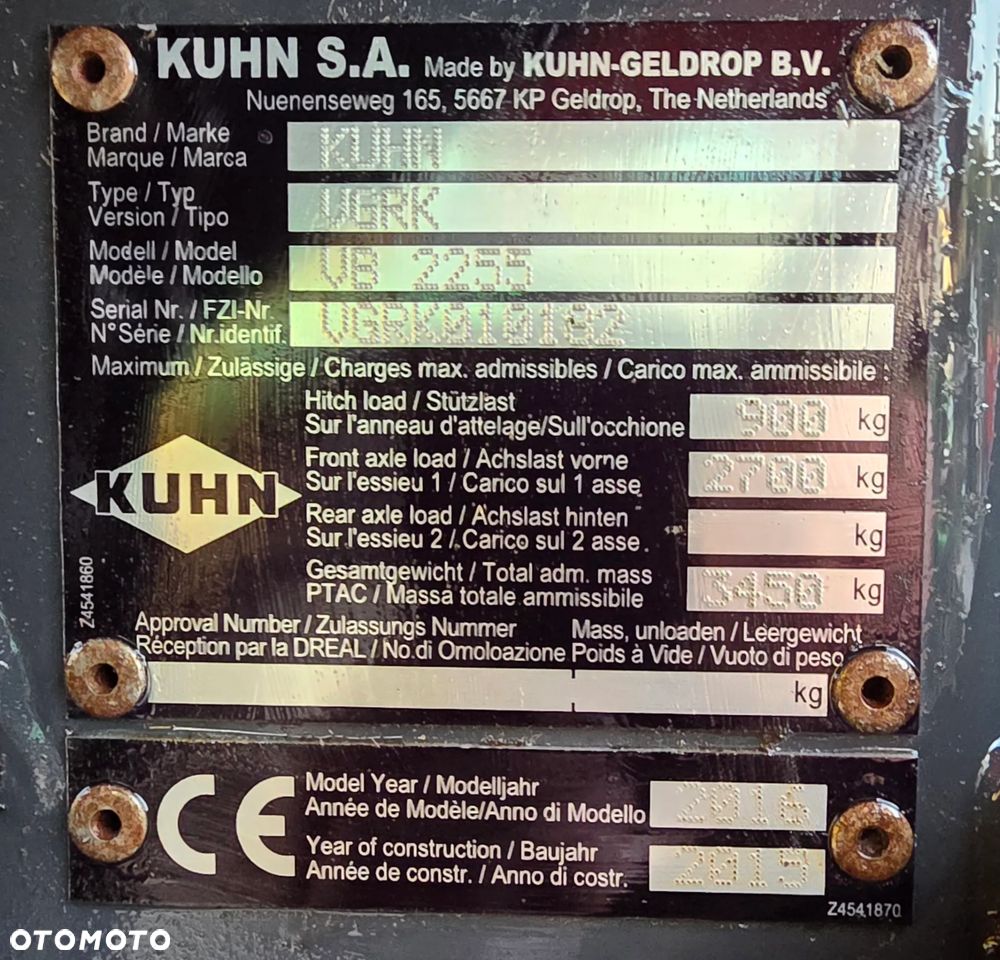 Kuhn VB 2255 - 19
