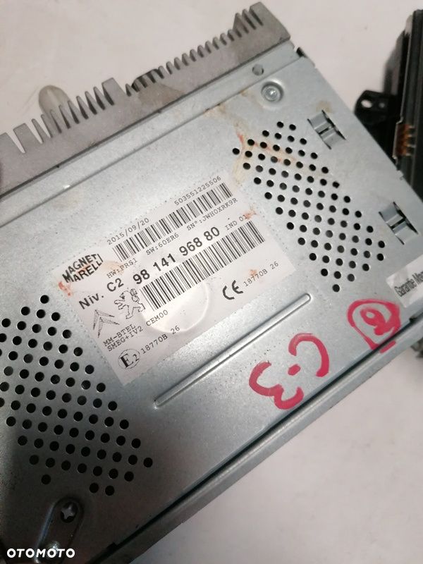 CITROEN C3 II 15r WYŚWIETLACZ RADIO 9816246080 , 9814196880 - 2