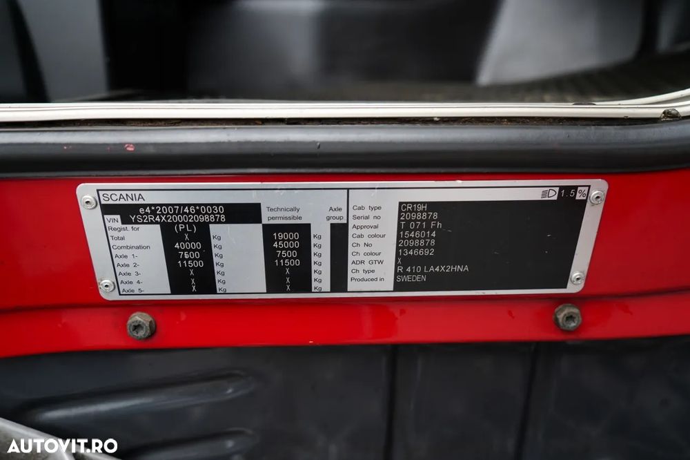 Scania R 410 / RETARDER / OPTICRUISE - 37