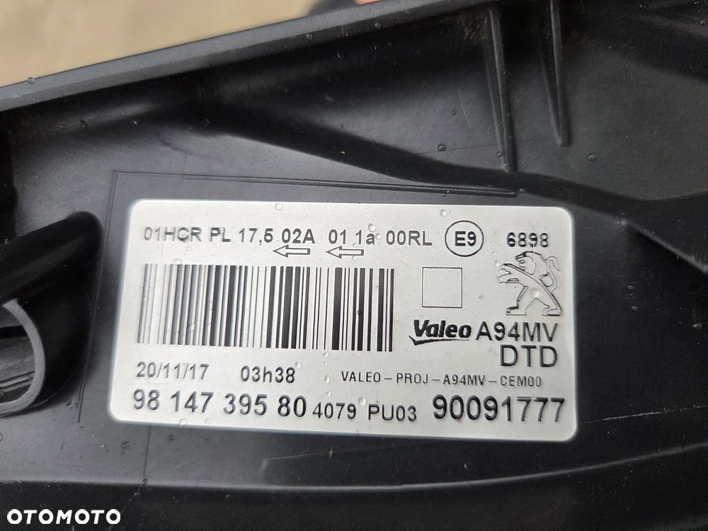 Lampa przednia prawa Peugeot 2008 I LIFT   9814739580 - 16