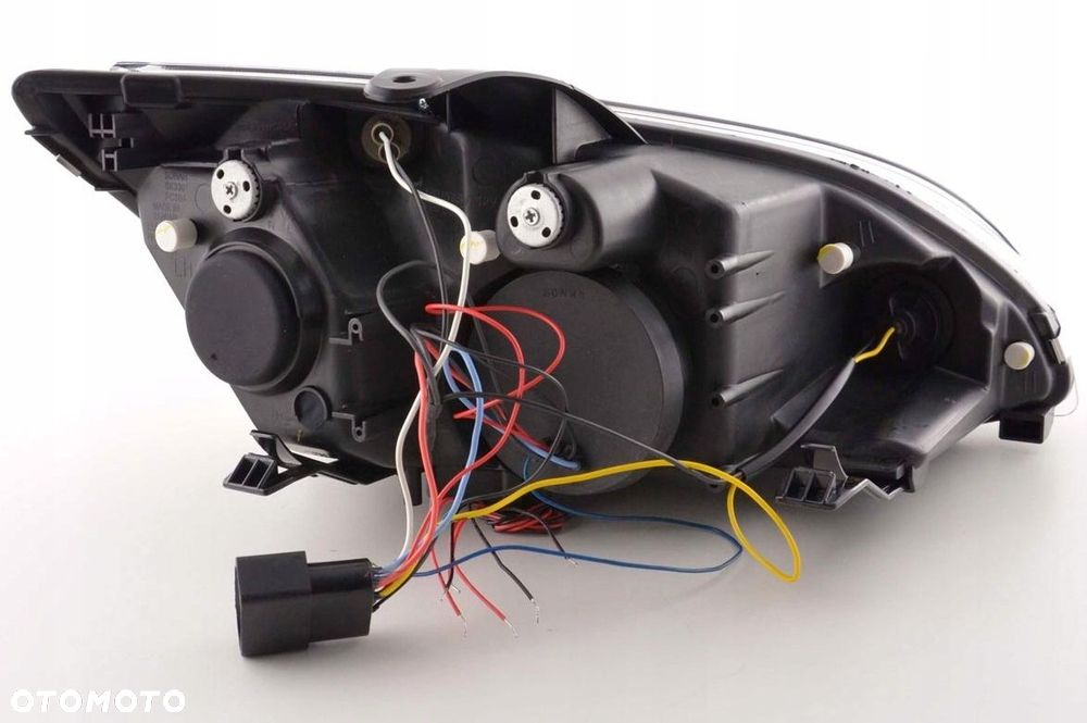 reflektory lampy kpl ringi angel eyes led tuning black ford focus ii 2 mk2 - 6