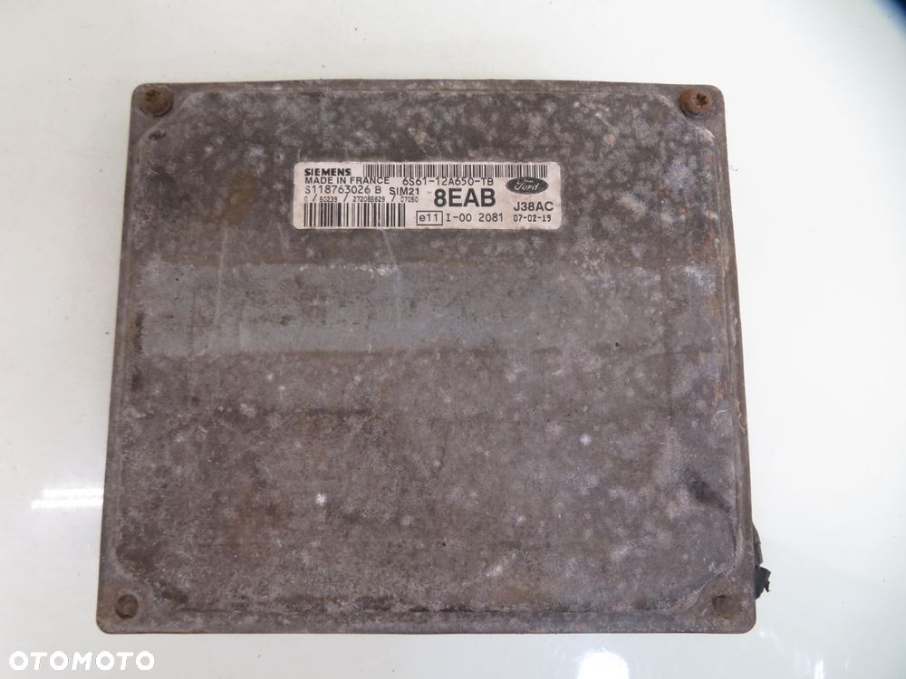 STACYJKA STEROWNIK FORD FIESTA MK5 V 1.3 6S6112A650TB S118763026B - 12
