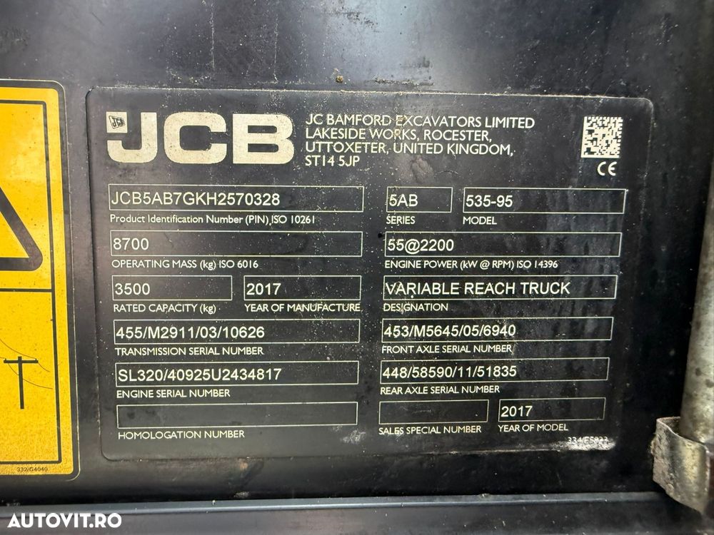 JCB 535-95 Stivuitor Telescopic - 9