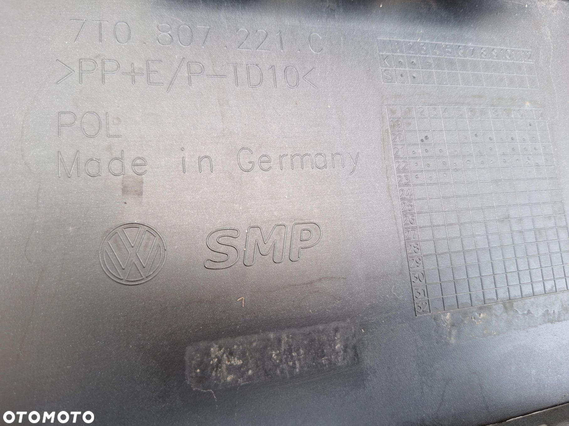 VW T7 MULTIVAN CARAVELLE 21- 7T0 CAŁY- NIE KLEJONY! SUPER STAN ZDERZAK PRZÓD PRZEDNI 7T0807221C - 15