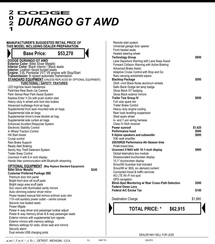 Dodge Durango 3,6 Limited - 31