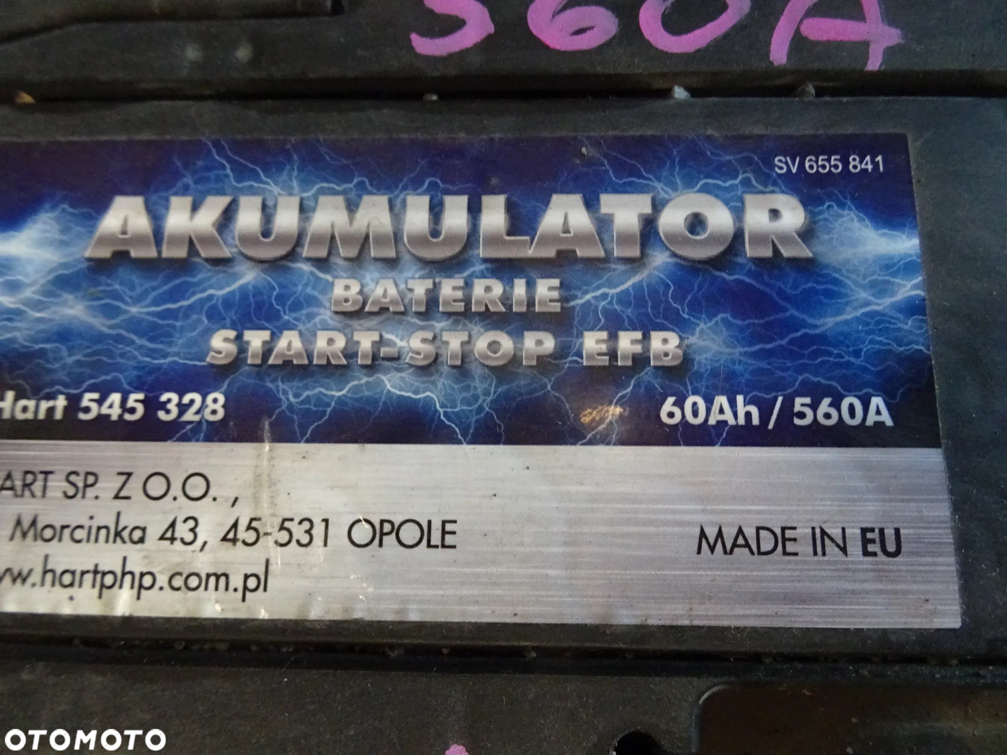 AKUMULATOR  60 Ah 560 A EN 12V - 3