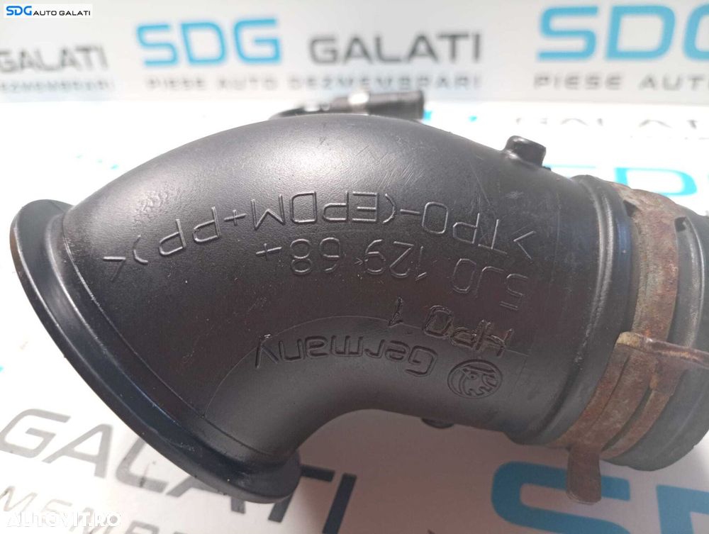 Tub Tubulatura Racord Furtun Conducta Tub Admisie Aer Skoda Rapid 1.2 B BZG CGPA 2006 - 2015 Cod 5J0129684 [2884] - 3