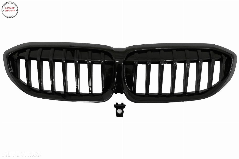 Pachet Exterior Extensii BMW Seria 3 G20 Sedan (2018-2022) M340i Design Negru Luci- livrare gratuita - 6